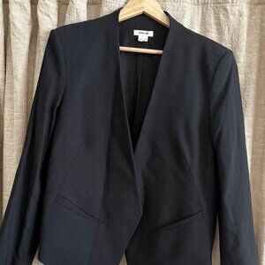 Helmut Lang Blazer Suit Jacket Stretch Wool Black size 10